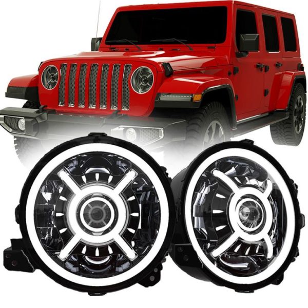 9-дюймовая круглая светодиодная фара JL сразу подходит для Jeep Wrangler JL Rubicon Sahala