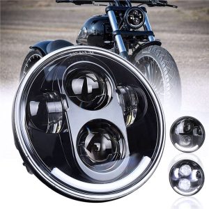 Высокий Люмен Мотоцикл Led проектор фары 5.75'' Led Фара 12v фары для Harley Davidson