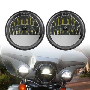 Morsun 4.5inch светодиодный противотуманый свет для Harley Road Glide мотоцикл туман лампы