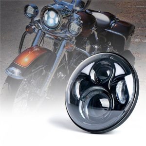 Morsun 5.75inch Круглая фара для Harley Davidson 12v 24v H4 Фара